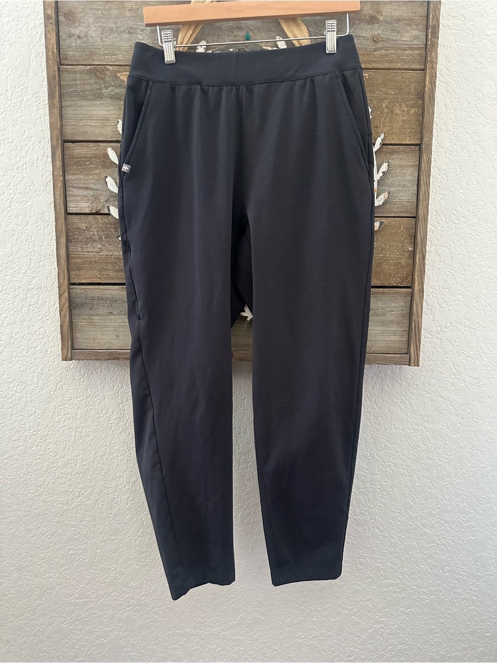 Figs Black Stretch knit Scrub Pants size M